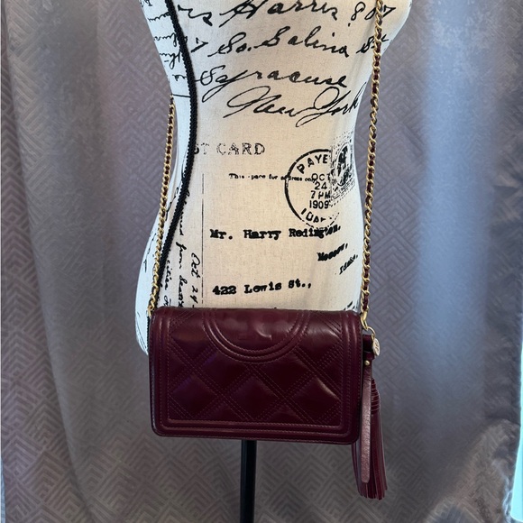 Tory Burch Fleming Soft Glazed Wallet Crossbody - Picture 5 of 7